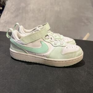 Nike Shoes Toddler Size 12C White Mint Hook Loop FZ3541-100 Athletic Sneakers